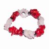 Bratara din coral, cuart roz si hematit, pe elastic