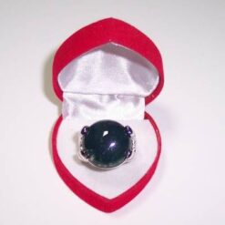 Pandantiv din ochi de pisica pe siret negru, cerat