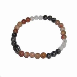 Bratara din obsidian pe elastic
