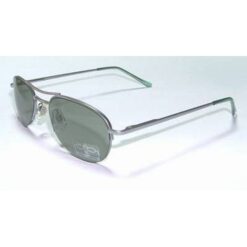 Ochelari de soare, cu rama din metal si lentila verde