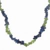 Colier din cristale de olivina si lapis lazuli