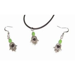 Set din metal cu cristale de hematit
