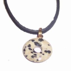 Colier din jasp dalmatian