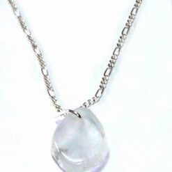 Pandantiv din acvamarin si argint, pe lantisor din argint