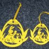 Set de 2 ornamente pentru Sarbatorile Pascale - galben