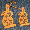 Set de 2 ornamente pentru Sarbatorile Pascale - portocalii