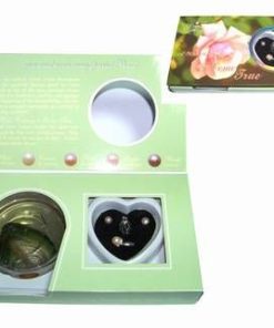 Set Feng Shui cu perla dorintei si perle sidef - verde