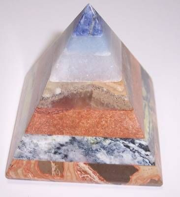 Piramida cu mix de cristale - model unicat !
