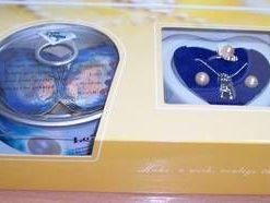 Set Feng Shui cu perla dorintei si perle sidef - galbena
