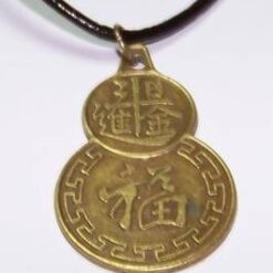 Talisman Feng Shui - Coada de delfin pe siret negru cerat