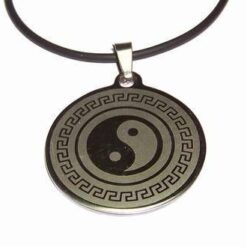 Talisman Feng Shui - Coada de delfin pe siret negru cerat