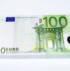 Blocknotes cu model de bancnote de 100 de Euro