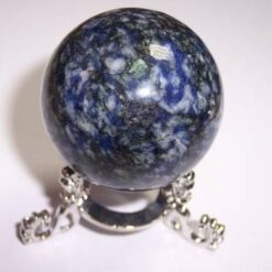 Pandantiv unisex din lapis lazuli cu agatatoare din argint