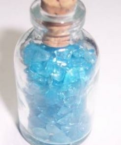 Sticluta fermecata cu cristale de topaz albastru !