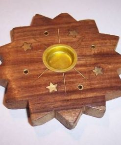 Talisman din metal nobil cu trei cristale