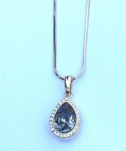 Pandantiv din cristal Swarovski, vernil, multifatetat