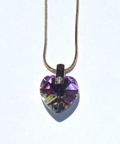 Pandantiv din cristal de Swarovski in forma de inima