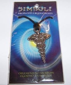 Cruce din metal pe lantisor din metal