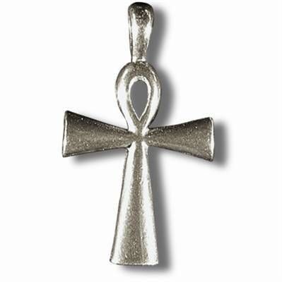 Crucea egipteana - Talisman din metal cu agat